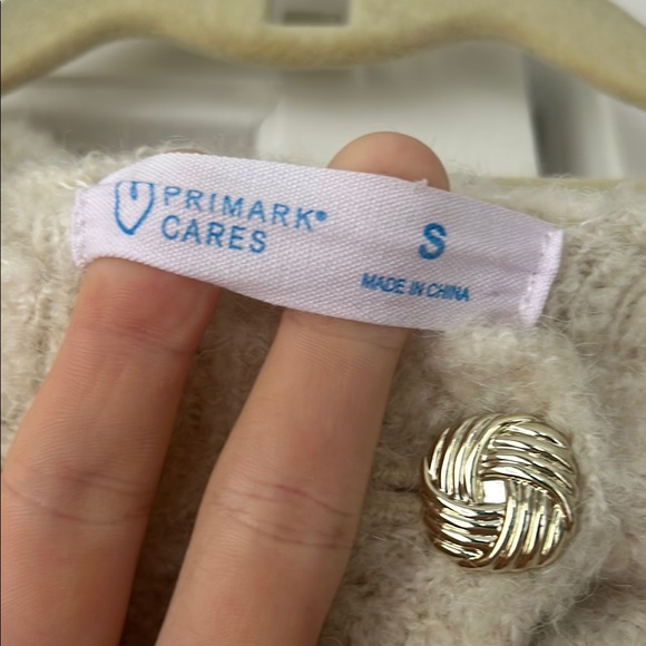 Cream Button-Up Cardigan - Picture 2 of 3